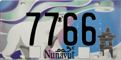 NU license plate 7766