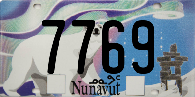 NU license plate 7769