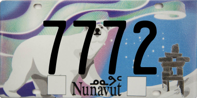 NU license plate 7772