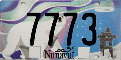 NU license plate 7773