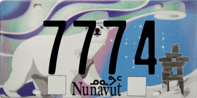 NU license plate 7774