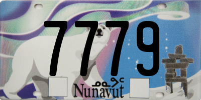 NU license plate 7779