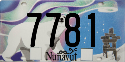 NU license plate 7781