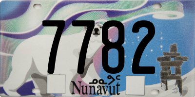 NU license plate 7782