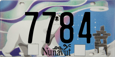 NU license plate 7784