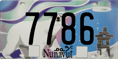 NU license plate 7786