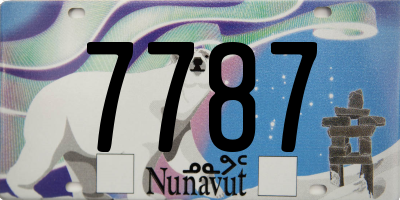 NU license plate 7787