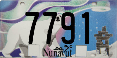 NU license plate 7791