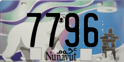 NU license plate 7796