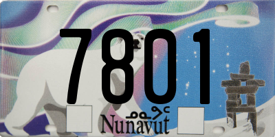 NU license plate 7801