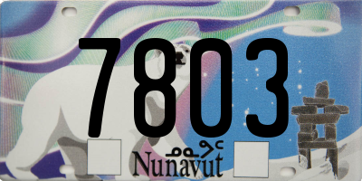 NU license plate 7803