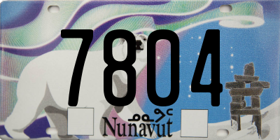 NU license plate 7804