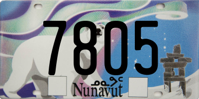 NU license plate 7805