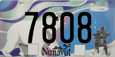 NU license plate 7808