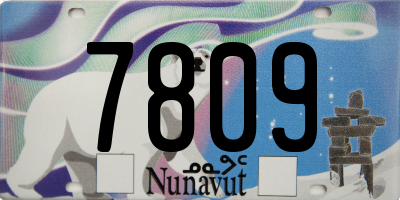 NU license plate 7809