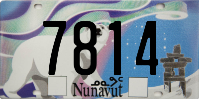 NU license plate 7814