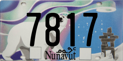 NU license plate 7817