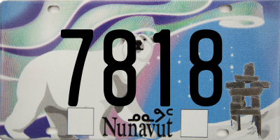 NU license plate 7818