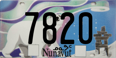 NU license plate 7820