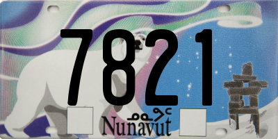 NU license plate 7821