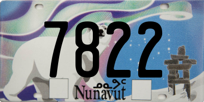 NU license plate 7822