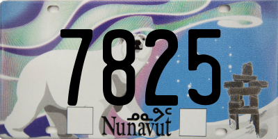 NU license plate 7825