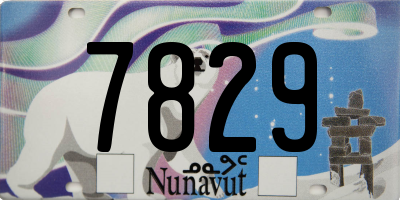 NU license plate 7829