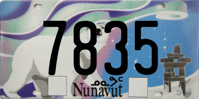 NU license plate 7835