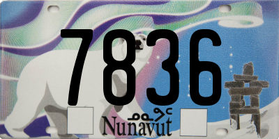 NU license plate 7836