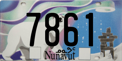 NU license plate 7861