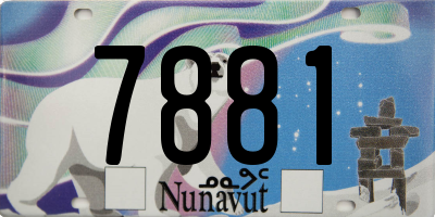 NU license plate 7881