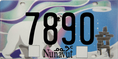 NU license plate 7890