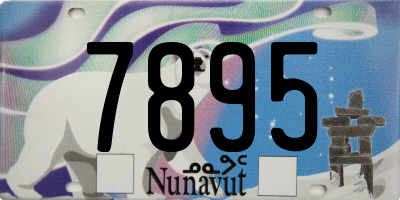 NU license plate 7895