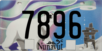 NU license plate 7896