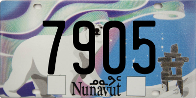 NU license plate 7905