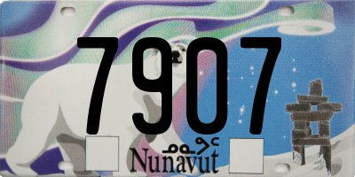 NU license plate 7907