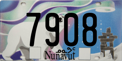 NU license plate 7908