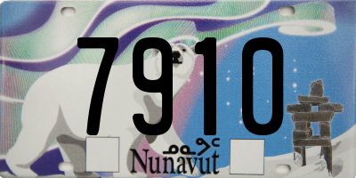 NU license plate 7910