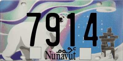 NU license plate 7914