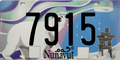 NU license plate 7915