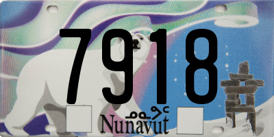 NU license plate 7918