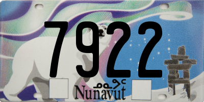 NU license plate 7922