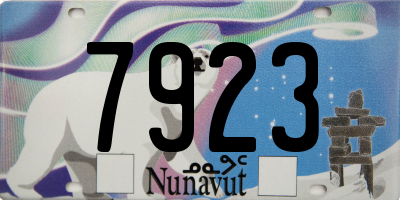 NU license plate 7923