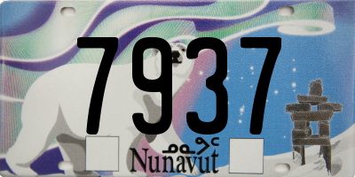 NU license plate 7937