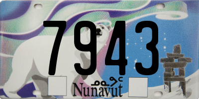 NU license plate 7943