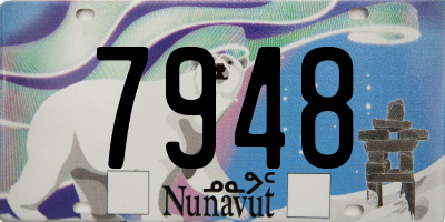 NU license plate 7948