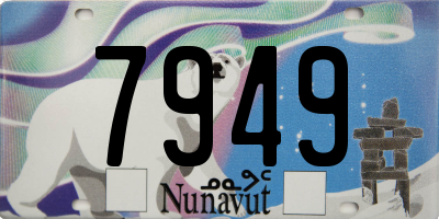 NU license plate 7949