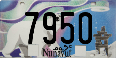 NU license plate 7950