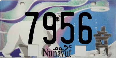 NU license plate 7956