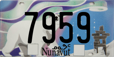 NU license plate 7959